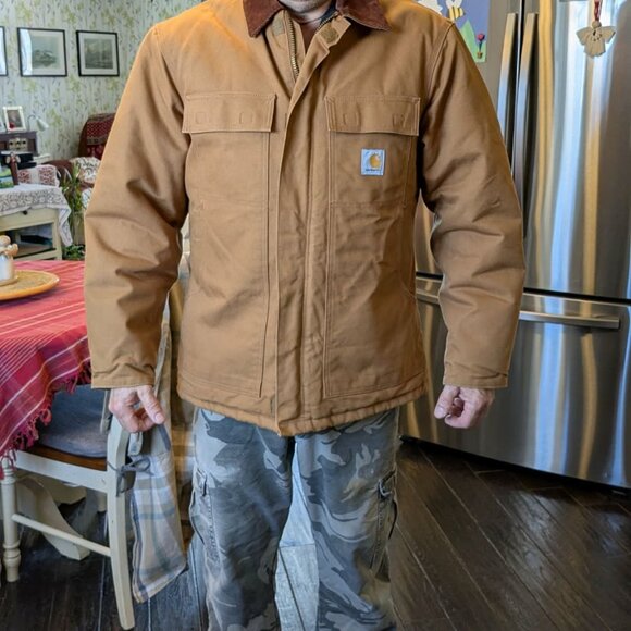 Carhartt Men's Firm Duck Insulated Traditional Coat Size Large - Picture 3 of 7